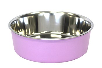 Pet Pacific Delisio Designer Stainless Steel Bowl Pink 25cm
