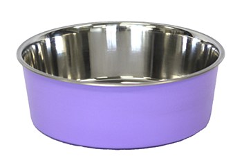 Pet Pacific Delisio Designer Stainless Steel Bowl Purple 25cm