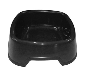 K9 Homes Heavy Duty Plastic Black Large Dog Bowl