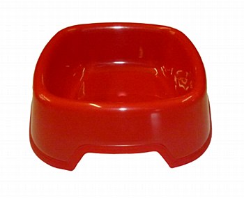 K9 Homes Heavy Duty Plastic Red Large Dog Bowl