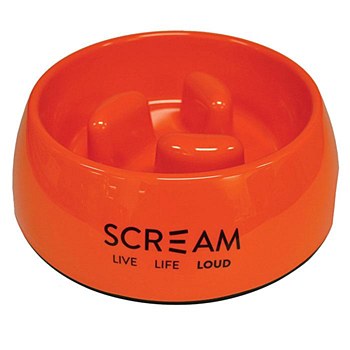 Scream Slow Down Pillar 750ml Orange Dog Bowl