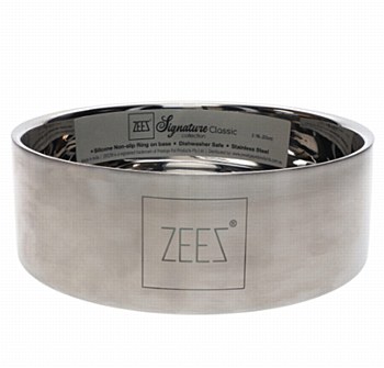 Zeez Signature Collection Stainless Steel Classic 2.18 Litre Dog Bowl