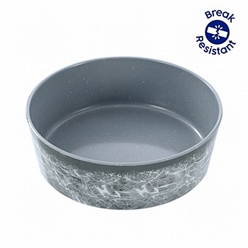 Paws &amp; Claws Tuff Stuff Grey Large 1.5 Litre Pet Bowl