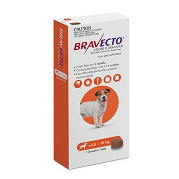 Bravecto Flea and Tick Chew for Small Dogs 4.5-10kg