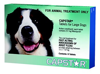 Capstar Green for Large Dogs 11.1 - 57kg Flea Treatment (6 Pack)