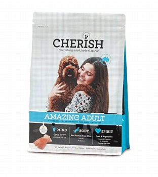Cherish Amazing Adult Chicken &amp; Salmon 3kg Dry Dog Food