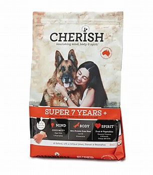 Cherish Mindful Mature Super 7+ 8kg Dry Dog Food