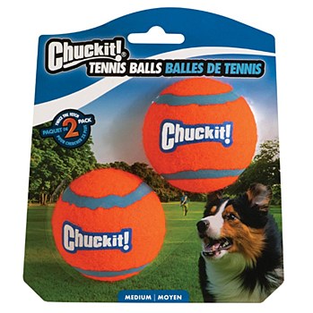 Chuckit! Tennis Ball Medium 6cm Dog Toy (2 Pack)