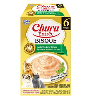 Inaba Churu Entree Bisque Chicken with Tuna Recipe 6x50g Wet Cat Food