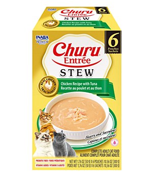 Inaba Churu Entree Stew Chicken with Tuna Recipe 6x50g Wet Cat Food