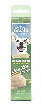 Tropiclean Fresh Breath Dog Oral Care Gel Vanilla Mint 59ml