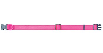 Montys Dog Collar Adjustable 10mm X 23-35cm Pink