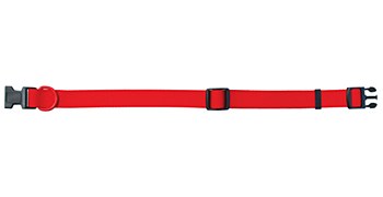 Montys Pets Dog Collar Adjustable 10mm X 23-35cm Red