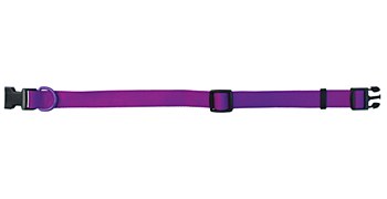 Montys Dog Collar Adjustable 15mm X 25-40cm Purple