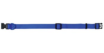 Montys Dog Collar Adjustable 20mm X 35-55cm Blue