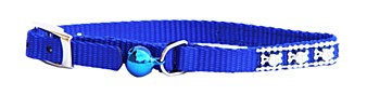 Montys Cat Collar Jewel 30cm Blue