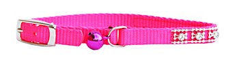 Montys Cat Collar Jewel 30cm Pink