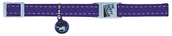 Montys Cat Collar Nylon Adjustable 30cm Blue