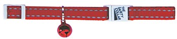 Montys Cat Collar Nylon Adjustable 30cm Red