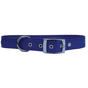 Montys Nylon Dog Collar 2cm x 50cm Blue