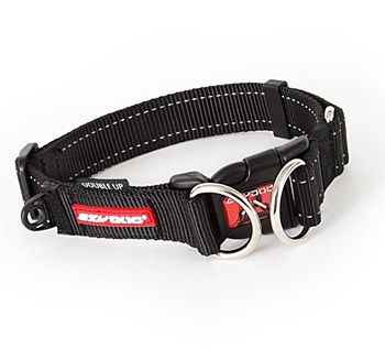 EzyDog Dog Collar Double Up Medium Black