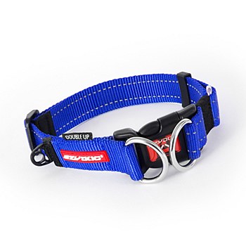 EzyDog Dog Collar Double Up Medium Blue