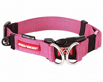 EzyDog Dog Collar Double Up Extra Large Pink