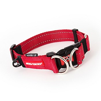 EzyDog Dog Collar Double Up Extra Large Red