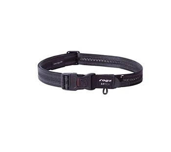 Rogz Dog Collar Airtech Classic Nightsky Black Medium