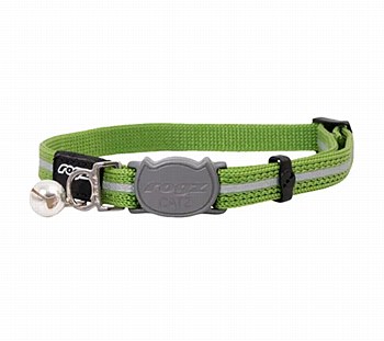 Rogz Alley Cat Lime Safety Cat Collar Small