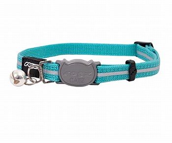 Rogz Alley Cat Teal Safety Cat Collar Small