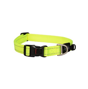 Rogz Dog Collar Classic Large Dayglow Yellow