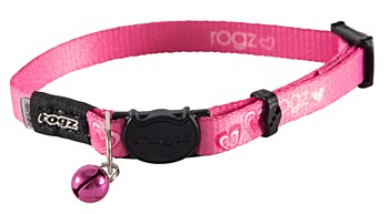 Rogz Cat Collar Pink Hearts Kitten