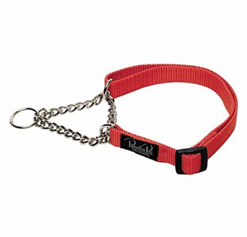Prestige Pet Adjustable Semi Choke Collar 3/4 inch Red