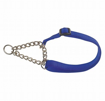 Prestige Pet Adjustable Semi Choke Collar 3/4 inch Blue