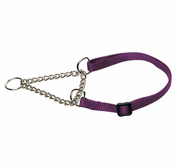 Prestige Pet Adjustable Semi Choke Collar 3/8 inch Purple
