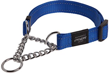 Rogz Dog Obedience Collar Classic Large Blue