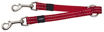 Rogz Dog Lead Splitter Classic Medium Red