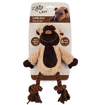 All For Paws Cuddle Dental Monkey with Rope Dog Toy