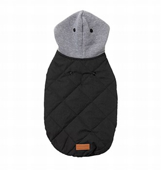 FuzzYard Dog Coat Cremorne Hoodie Black Size 7