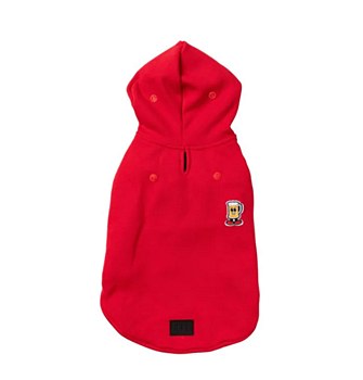 FuzzYard Dog Coat The Homies Hoodie Red Size 6