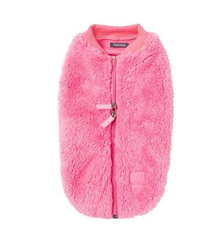 FuzzYard Dog Coat Teddy Jacket Pink Size 1