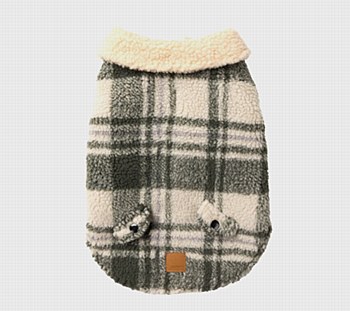 FuzzYard Dog Coat Lumberjack 25 Jacket Green Size 2