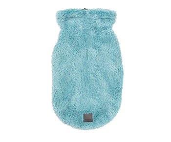 FuzzYard Dog Coat Turtle Teddy Blue Size 2