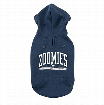 FuzzYard Dog Coat Zoomies Hoodie Navy Size 3
