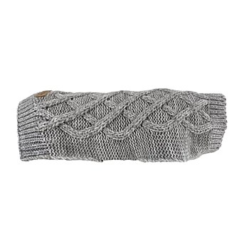 Huskimo Dog Jumper Diamond Cable Grey 52cm