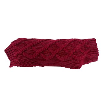 Huskimo Dog Jumper Diamond Cable Scarlet 52cm