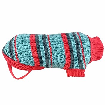 Huskimo Dog Jumper Fiesta Knit Blue 52cm