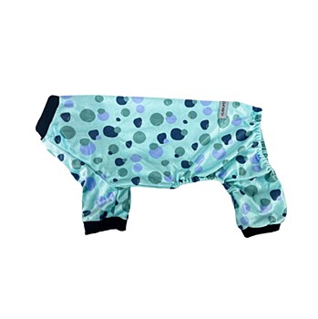 Huskimo Dog Coat Pyjama Spot Blue 67cm