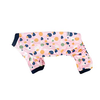 Huskimo Dog Coat Pyjama Spot Pink 52cm